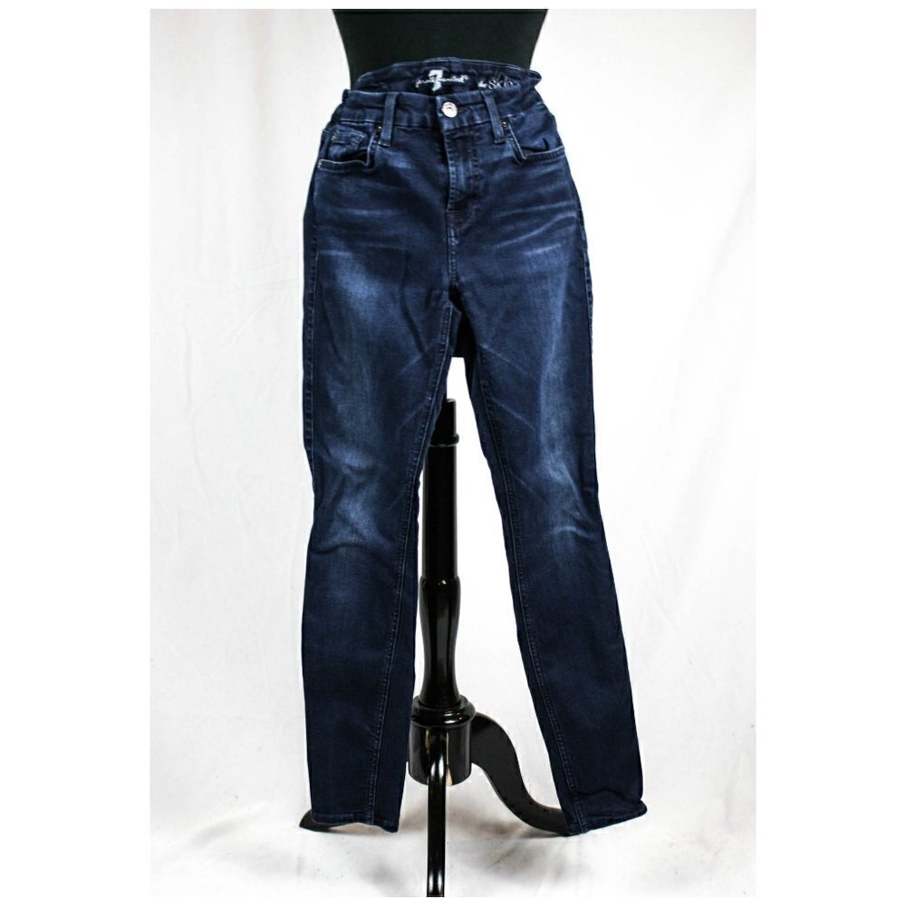 7 For All Mankind Jeans The Skinny Dark Wa…